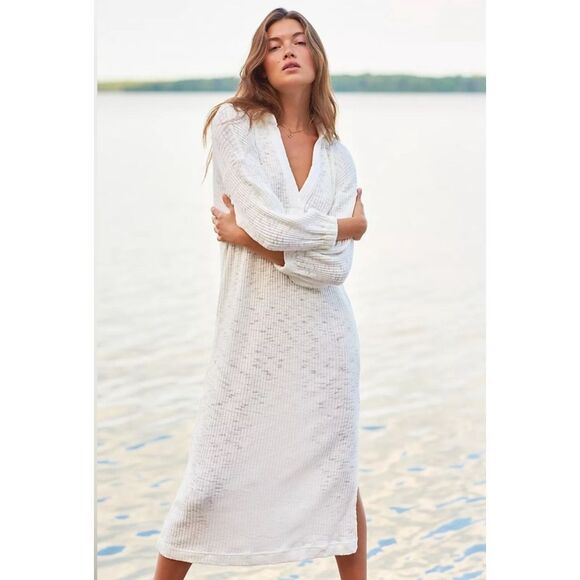 Free People Beach Pacific Knit Maxi Dress Size L - Picture 3 of 8